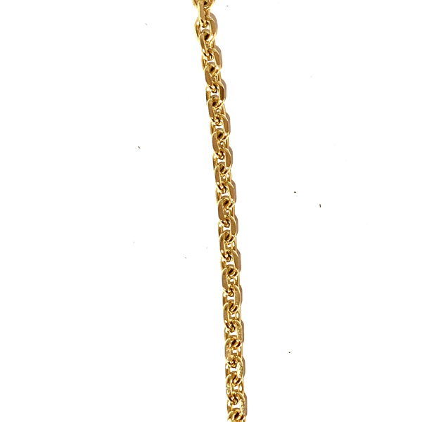 Halslänk med 18k guldplätering guld 55cm lång