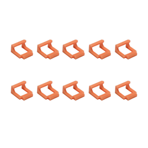 10 st PCIE Riserkort Hållare PCIE till USB3.0 Säker Fästning Hållbar Hård Plast PCIe Adapterklämmor Orange