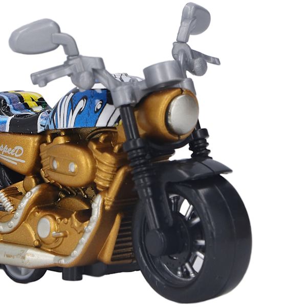 Mini Motorcykel Model Legering Høj Simulation Fremme Koordination Træk Tilbage Motorcykel Legetøj til Børn Guld