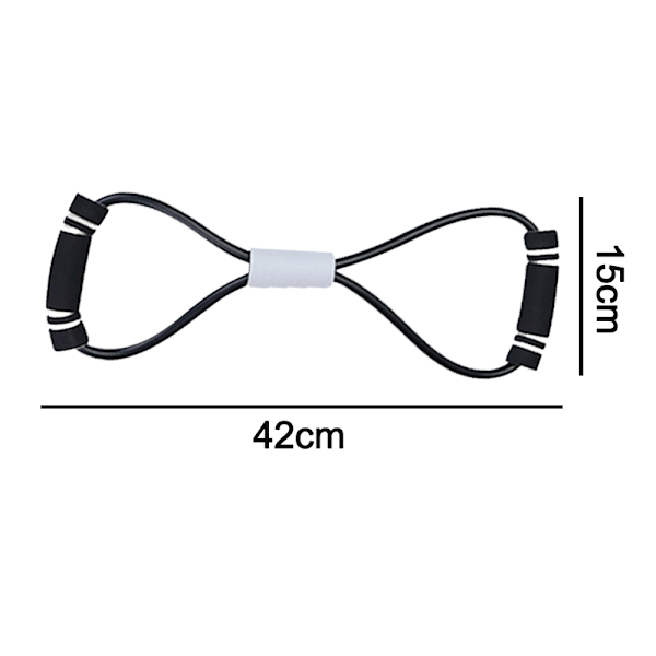 Motståndband Yoga Rally Strap Kroppsskulptering Dragrep Silikon Drag Elastisk Yoga 8 Ord Form Sträck Bröst Fitnessverktyg