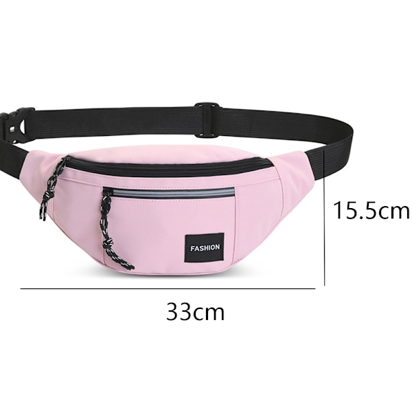 Fanny Pack Vannresistent Midjeveske for Sykling Løping Reiser Utendørs Trening Fitness Vandring