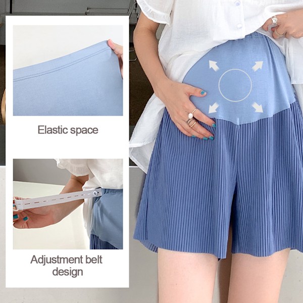 Maternity Shorts för Kvinnor - Över-Mage Stöd, Andningsbara Shorts