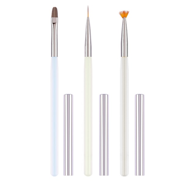 Fototerapi pen, farvetegning gradient neglebørste, negletip kunst design værktøj