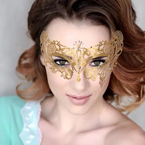 Maskeradmask för kvinnor, festkvällsbalmask bar kostymaccessoar, retromasker