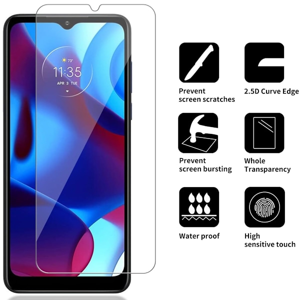 2-osainen Motorola Moto G24 karkaistu lasi näytönsuojakalvo