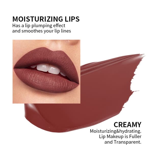 Matte Lip Gloss, Waterproof, Long-lasting, Moisturizing, Transfer-proof, Lip Color LG2405
