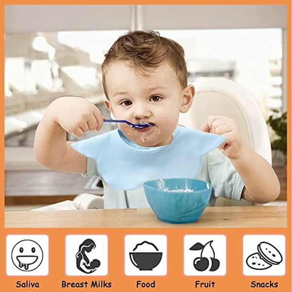 Baby Bandana-Sjal Drool-Snuttefilt för Drool och Tandspottning Bomullsabsorberande för Pojke Flicka