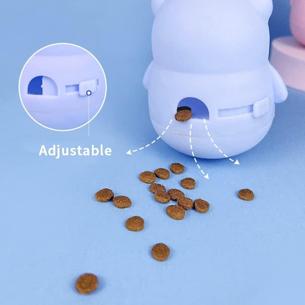 Interaktiv katt långsam matare, husdjur leksaker, automatisk husdjur långsam matare, Tumbler Design Ball