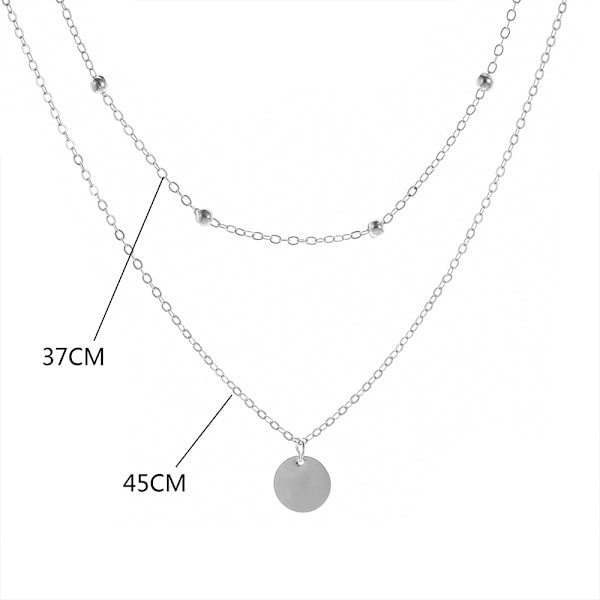 1 st Lagerat Cirkelhalsband Bar Legering Halsband Halsband för Kvinnor