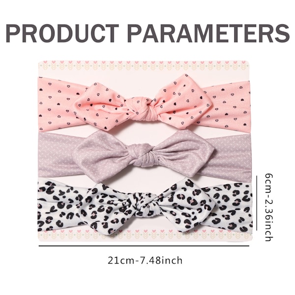3 stk. Baby Donut Styling Hårbånd Hårbånd Hårbue Elastikker til Baby Piger Nyfødt Spædbarn Småbørn Børn