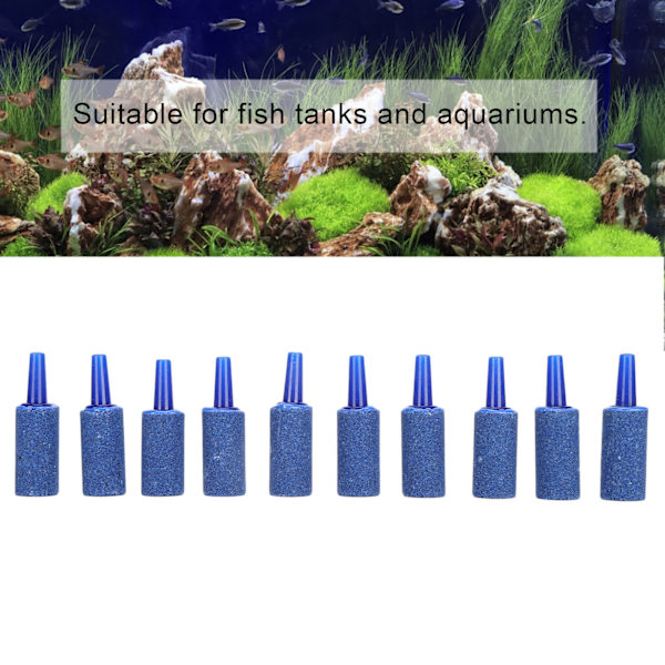 Akvarium Luftsten Cylinder Bubbelsten Syrediffusor Akvarium Tillbehör 25 X 12mm / 1 X 0.5in