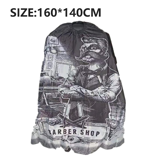 Hårklippingskappe for voksne, vanntett hårstylingkappe i nylon, frisørkappe, frisørsalongkappe med trykknapplukking - 55\" x 63\"