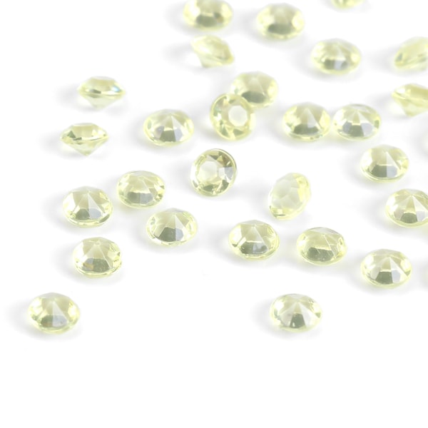 1000 st/påse 4mm Transparent Akryl Pärlor Vas Fyllning Bröllop Fest Dekoration DIY Tillbehör Gul