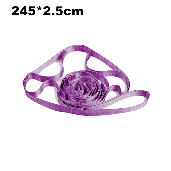 Yogastrap, Stretchband, Rehab, Multi-Loop Strap, Icke-elastisk Träningstrap för Pilates, Dans