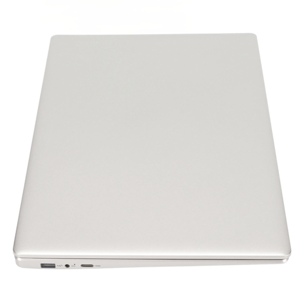 15,6 Tums Laptop Silver 16GB RAM IPS-Skärm Fyrakärnig N5095 CPU Fingeravtrycksläsare Bakgrundsbelyst Tangentbord Bärbar Dator EU-kontakt 100‑240V 16+512G EU-kontakt