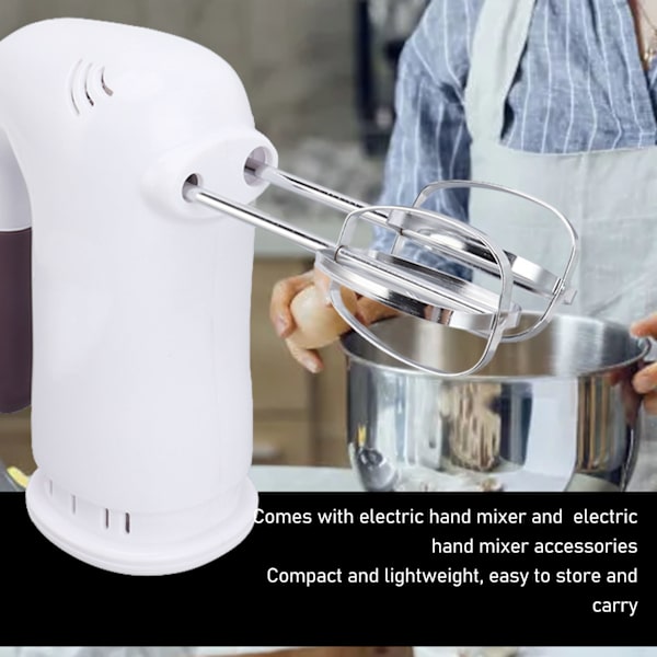 5-växlad Elektrisk Handmixer 500W Kraft Handhållen Mixer med Visp för Bakning Matlagning EU 220V