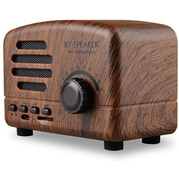 Mini Vintage Radio, Portabel Retro Am Fm Support Card Receiver,