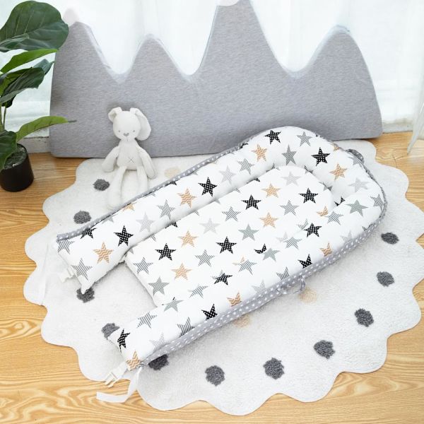 Babynest Kokong Nyfödda - Handgjort Gosnäste Babynest Tillverkat av Bomull (80 X 50 Cm)