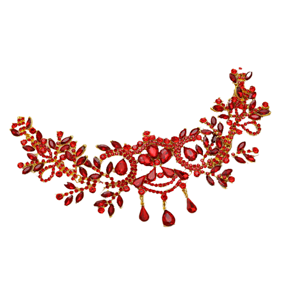 Vintage Kristall Brud Bröllop Hår Huvudband Bär Rhinestone Smycken Hårband Tiara Coronal Crown
