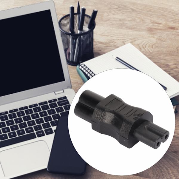 4 st IEC320 C6 till IEC320 C7 Strömadapter Plug and Play PDU Chassi Strömkonverter för Dator Bärbar Dator