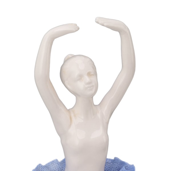 Ballerina-tyttöhahmo Balettitanssijan Veistos Keramiikka-Skulpttuuri Pöytäkoriste Kotiin Kirjahyllyyn Ruokapöytään