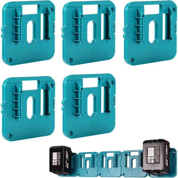 5x Batterihållare för MAKITA Väggfäste Batteri Acku Hållare Fäste 14.4-18V