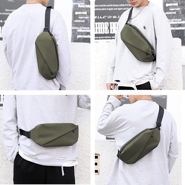 Fanny Pack miehille ja naisille - Muodikkaat vedenpitävät vyölaukut säädettävllä vyöllä juoksuun, vaellukseen ja matkustamiseen