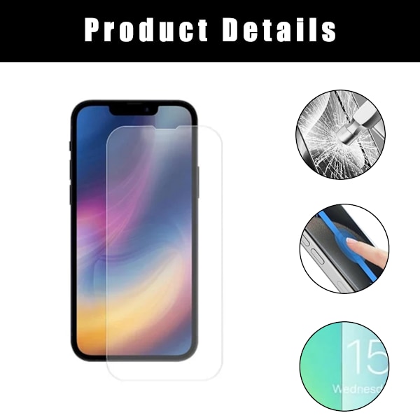 Skärmskydd för iPhone 13 Pro Max Härdat Glas 10-Pack 10-Pack