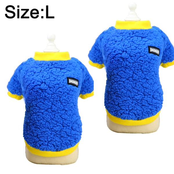 2 kpl lemmikkieläinten vaatteita Koiran plushiset vaatteet Talviset lämpimät lemmikkieläinten vaatteet