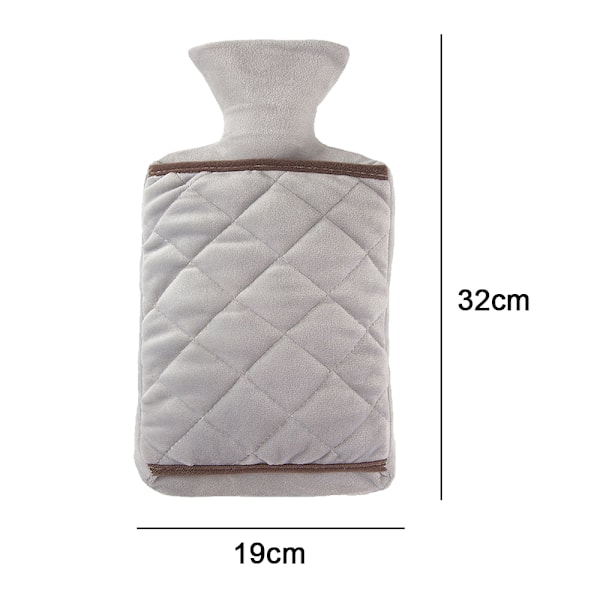 Snygg Varmvattenflaska med Handficka, PVC Vattenpåse, Luktfri Högkvalitativt Material