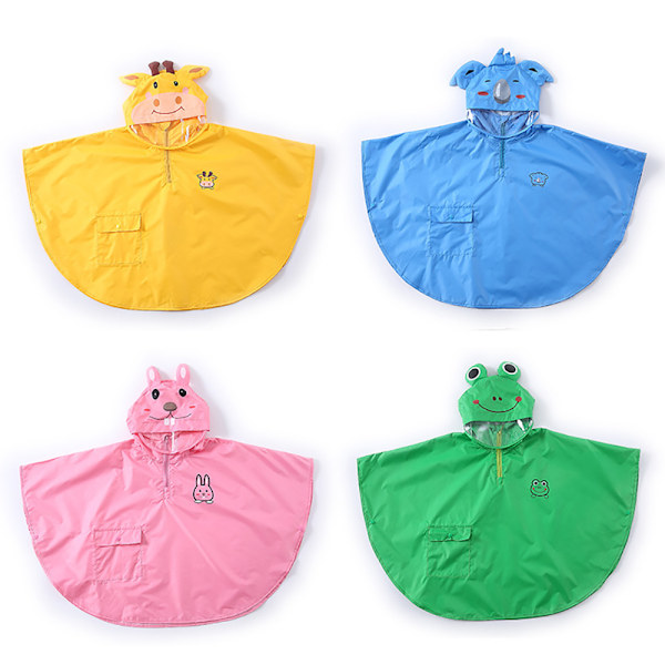 Regnponcho barn regnkappa tjejer pojkar 100% regntät bärbar vikbar regnjacka barn regn poncho cykel med förvaringsväska regnjacka