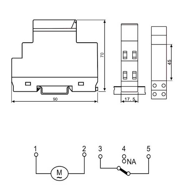 AC240V Mekanisk Timer Forsinkelsestidsrelæ Timing Controller Switch TUL-180