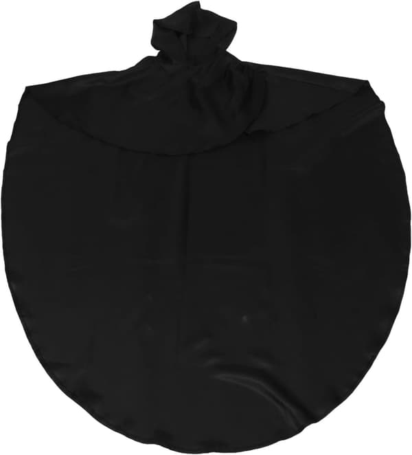 Retro ridderkappe med hætte, middelalderkappe til mænd, sort kappe med hætte til Halloween-cosplaybegivenheder og renæssancefestivaler