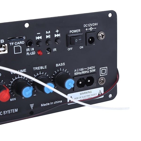 Digital Stereo Förstärkarkort Inbyggd för Bluetooth 12V/24V för Högtalare EU-kontakt 220V