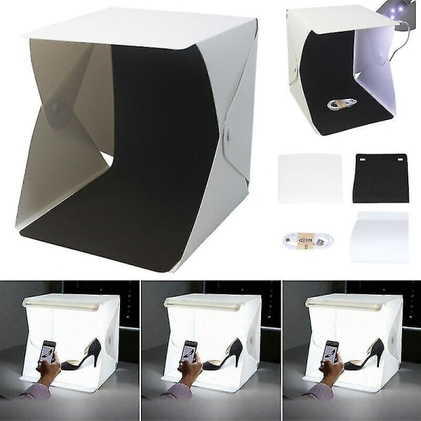 Mini Box Fotografi Bakgrund Foton Studio Produktutrustning