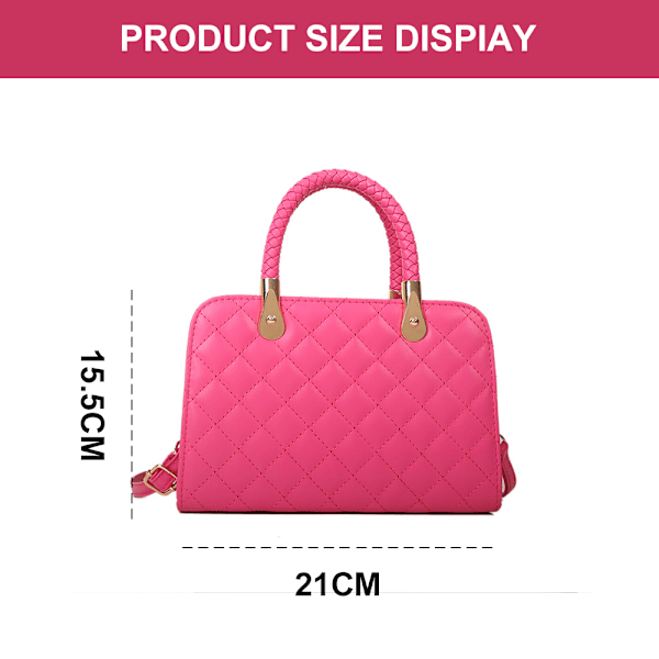 Ny konstläder liten fyrkantig väska enkel avslappnad axelväska crossbody väska