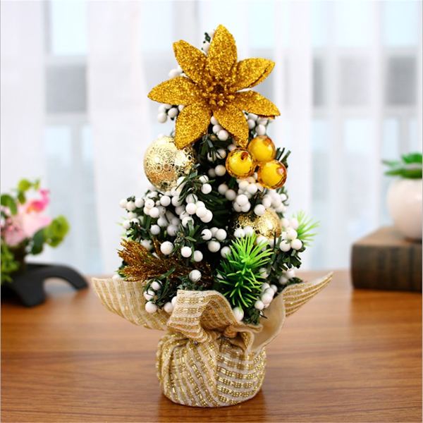 1 stk Mini Fargerike Julepynt Tre Marked Borddekorasjon 20cm (#2)