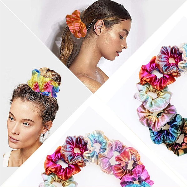 Hår Scrunchies Elastikker til Hår, 15 stk Hestehale Hår Scrunchy, til Kvinder og Piger
