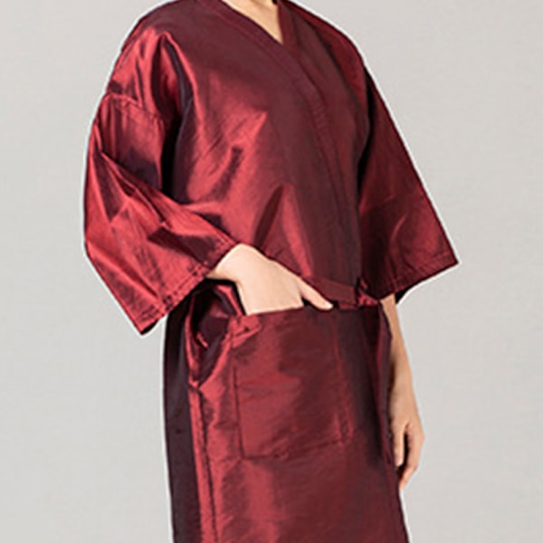 Salongkundens Klänning Robar Kapp, Frisörsalongens Smock för Kunder - Kimono Stil
