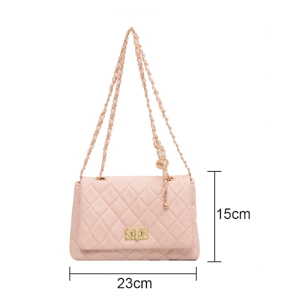 Damväska Mode Koppling Handväska Quiltat Designer Crossbody Väska med Kedjesträck