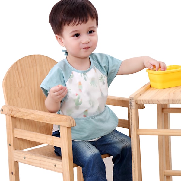 Barn Overall, Vattentät Långärmad Vändbar Kläder, Baby Äter Saker Kläder