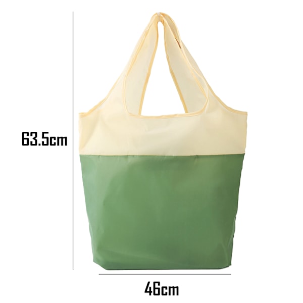 Polyester foldbar indkøbspose, stor kapacitet, bærbar supermarkedstaske