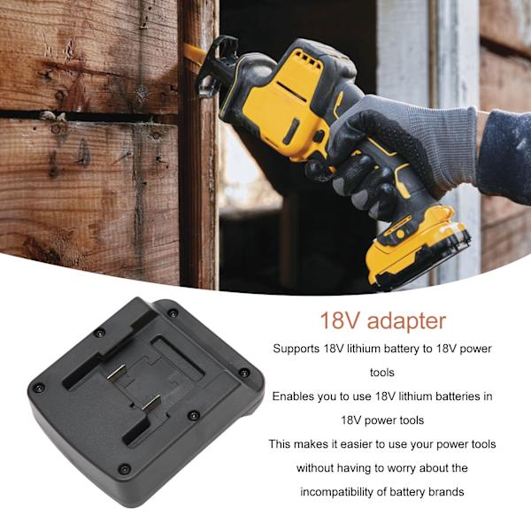 Litiumbatteriadapter 18V - Konvertera 18V Litiumbatteri till 18V Elverktyg