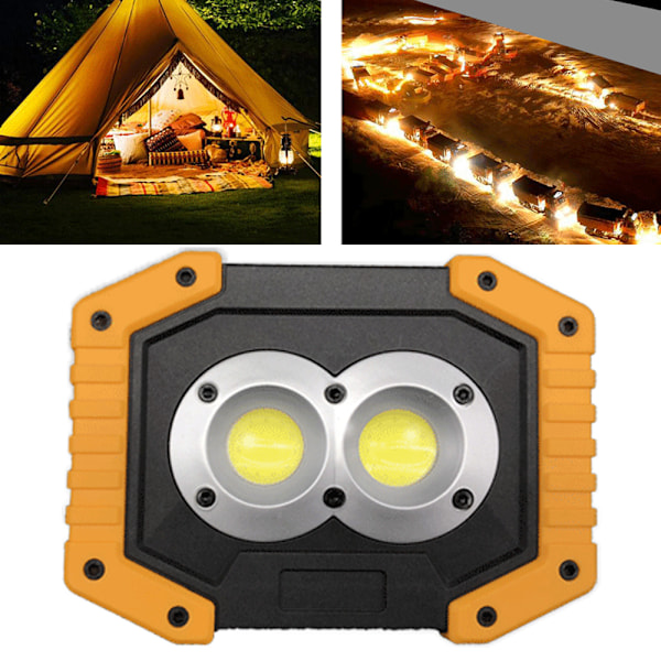 Arbetsljus Uppladdningsbar, bärbar LED-arbetslampa 1 paket, konstruktionsljus batteridriven, LED-nödljus för power i hemmet,