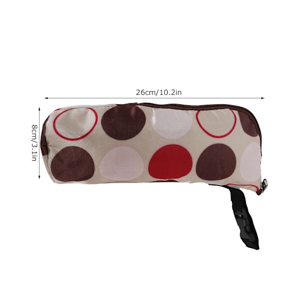 Isolert flaskepose for amming, bærbar termospose for babyflasker, holder for barnevogn, beige hagemann