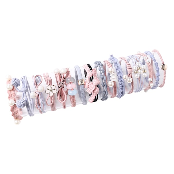 16 st elastiska hårband Scrunchy, hårscrunchies för kvinnors hår, Alla hjärtans dag julklappar till kvinnor tonårsflickor