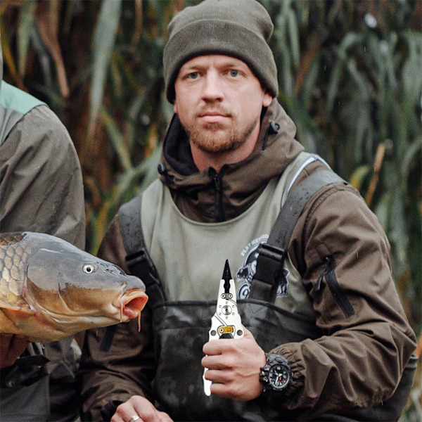 1 st Fiske Tång Verktyg, Fiske Verktyg Set, Bärbar Fiske Tång & Fisk Grepp Set Läpp Grepp Grip Kroken Avlägsnare Verktyg för Sportfiskare