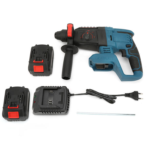 3-i-1 Elektrisk Laddbar Rotationshammare Slagborr Sladdlös Elektrisk Pick EU-kontakt 220V #2