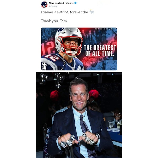 Kaikki 6 kertaa New England Tom Championship 'Patriots Brady -renkaat sarjassa laatikossa lahjoina naisille miehille lapsille pojille isille