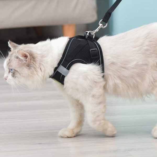 2-pack hundsele, andningsbar valp katt hundväst selar väst-stil hund dragrep reflekterande och andningsbart hundrep för små medelstora